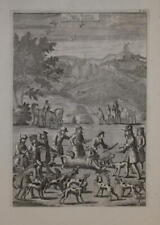 HUNTING - STAGG HUNTING VIZ CHOPING AT HIS HEAD,  BY RICHARD BLOME 1686.