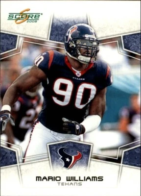 2008 Score Football Card #124 Mario Williams - Image 1 of 2