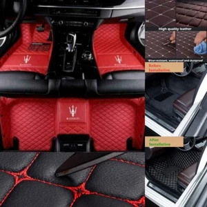 Fit For Maserati Quattroporte GranTurismo Ghibli Levante Grecale Car Floor Mats - Picture 1 of 28