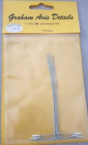 ** Graham Avis Details S11 Street Lamps 1:150 N Scale - Picture 1 of 1