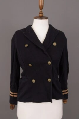 Denim & Supply Ralph Lauren синяя двубортная яхтенная военная куртка размер S - Изображение 1 из 4