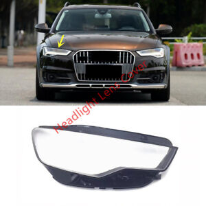 For Audi A6 S6 2012-2015 Right Front Headlight Lens Clear Cover + Sealant Glue