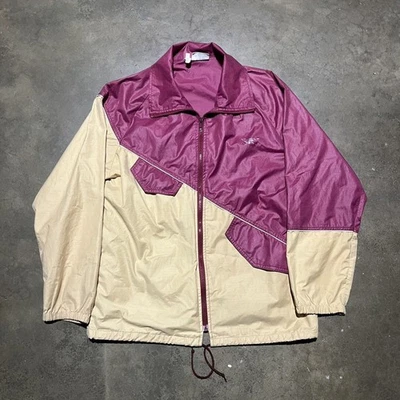 Chaqueta ligera vintage años 80 Asics Tiger Borgoña años 80 Foto 1 de 3