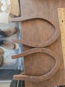 Pair Of Antique Horseshoes. Maybe Mule Shoes - Picture 1 of 7