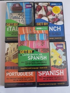 BBC Active Language CD Book Bundle X5 Get By In Spanish Italian French etc - Picture 1 of 7