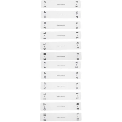  2 Count Cd Dividers Index Card for Vinyl Record Classification Cards A-z Tab - Image 1 of 4