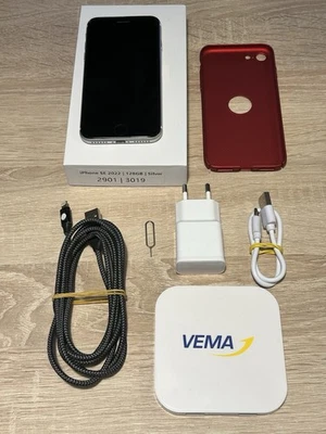 Apple iPhone SE 3 2022 128GB Polarstern weiß/silber + Zubehörpaket - Bild 1 von 4