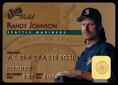 1995 Studio Randy Johnson #48 Gold Seattle Mariners - Image 1 of 2