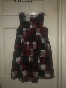 Gymboree NWT Christmas Plaid Jumper Girl’s Size 12 - Picture 1 of 2