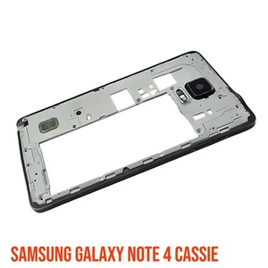 Genuine Samsung Galaxy Note 4 N910 Middle Frame Bezel Chassis Grey - Picture 1 of 1