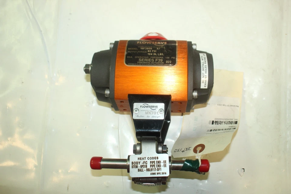 Flowserve Series 39 Pneumatic Actuator 10F39SN-R7 104 In. Lbs Output Torque