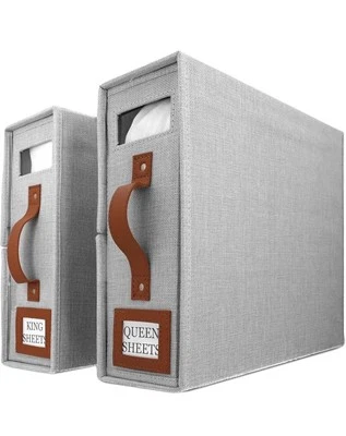 Bed Sheet Organizer (2 Pack) - Sheet Organizers and Storage - Linen  Storage - Image 1 of 4
