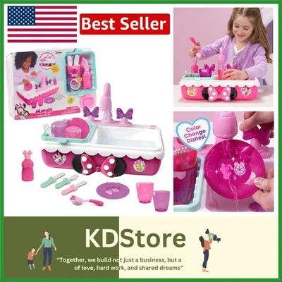 Juego de fregadero para niños Pretend Play con platos activados por agua, accesorios para 3+ Foto 1 de 4