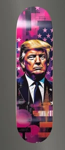 Donald Trump Skateboard Deck With Wall Hanging Kit - Picture 1 of 5