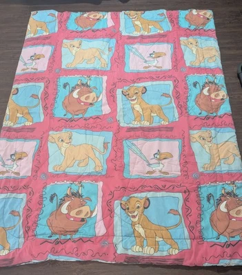 🐸🔥 Edredón Edredón Completo Disney Rey León Vintage Retro Foto 1 de 4