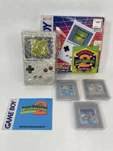 Nintendo Gameboy DMG-01 con Super Mario Land 2 Pak Grigio con extra LEGGI - Foto 1 di 24