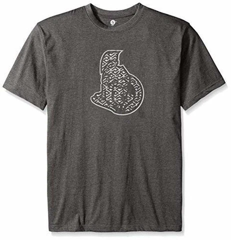 NHL Ottawa Senators Hockey Men's Licensed Screen Print T-Shirt, Gray Big & Tall Cover