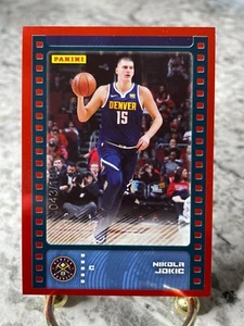 2019-20 Panini "Red Foil" Sticker NIKOLA JOKIC Denver Nuggets #40 43/1999 Rare! - Picture 1 of 2