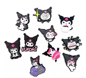 10 STCK. KUROMI Hello Kitty Sanrio Dekoration Charms PVC Niedlich Clog für Crocs C - Bild 1 von 10