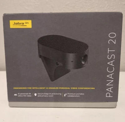Jabra PanaCast 20 Intelligent AI-Enabled Video Conference 4K Web Camera Warranty - Image 1 of 4