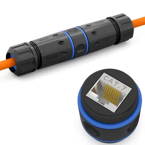 Cat7 Outdoor IP68 Patchkabel Kupplung Verbinder Wassergeschützt RJ45 LAN Buchse - Bild 1 von 16
