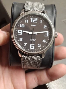 Timex Indiglo Grey Dial Mens Easy Reader Quartz Watch - Picture 1 of 15