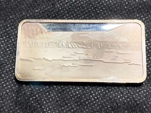 RARE! America The Beautiful Silver Art Bar “Glacier Bay” 999 Pure Hamilton Mint - Picture 1 of 2