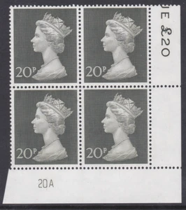 1970 20p Decimal Machin Cylinder 20A UNMOUNTED MINT - Picture 1 of 1