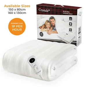 Electric Heated Under Blanket Comfort Control Fast Heat Up Cosy Warm Washable - Picture 1 of 15