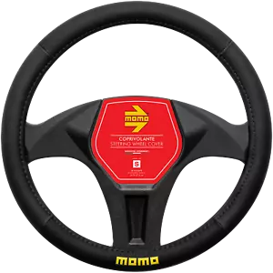 Momo Steering Wheel Cover - EASY - BLACK - SIZE M - Picture 1 of 2