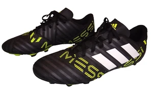 Adidas Messi 17.4 Soccer Cleats Men's sz 12 Nemeziz BLK / Solar Mint Condition - Picture 1 of 8
