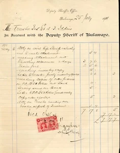 RHODESIA 1911 AYUDANTE SHERIFF ACC.DOC. RODAMIENTO 1d CABEZAS DOBLES COMO FISCAL A130 - Imagen 1 de 2