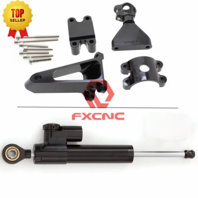 Amortiguador de dirección estabilizador con kit de montaje para CBR600 F4 F4i (41MM) 99-2003 2002 00 Foto 1 de 4