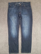 Paper Denim & Cloth PD&C Mens size 36x32 (36x30) Straight Dark Wash Blue Jeans