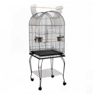 NNEDSZ Large Bird Cage with Perch - Black - Picture 1 of 7