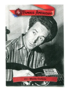 Autógrafos históricos HA 2021 famosos estadounidenses Woody Guthrie #257 rojo SP SSP - Imagen 1 de 1