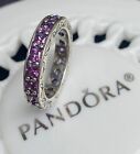 Authentic Pandora Purple Infinity Ring #190894CFP-56 Size 7.5