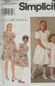 GIRL'S DRESSES - SIMPLICITY Pattern 7462 (Sz 8-14) Jessica McClintock Designs - Picture 1 of 1
