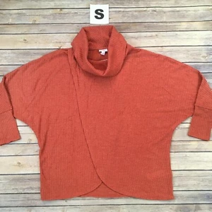 SMALL KRISTEN LuLaRoe ~ SOLID DUSTY ORANGE ~ Cowl Neck Pullover; Sizes 0-8 - Picture 1 of 2