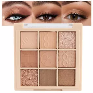 9Colors Neutral Eye Shadow Palette Eyeshadow Kit NudesMatte Glitter Natural N... - Picture 1 of 8