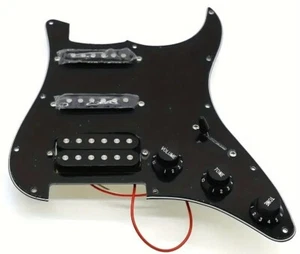 Black Loaded Prewired Pickup Humbucker Set for Stratocaster Style El. Guitar - Picture 1 of 6