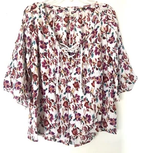 Women's Hollister Bohemian 3/4 Sleeves Top Shirt Top - Size S - Picture 1 of 7