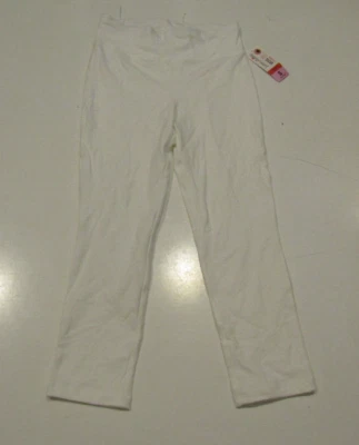 NUEVO CON ETIQUETAS Mujer JUNE & DAISY Blanco Brillante Pull On Capris Pantalones Leggings Talla XXL Foto 1 de 2