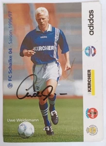 Uwe Weidemann FC Schalke 04 Original Autogrammkarte signiert 1996/1997 S04 RAR - Bild 1 von 1