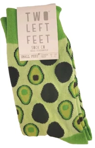 NEW Two Left Feet Avacado Lover's Green Unisex SMALL FEET 5.5-9.5/5-8 FRB4 - Picture 1 of 3
