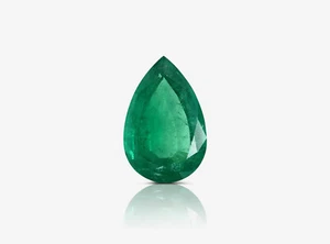 12.20 Carat Natural Loose Emerald, Green Pear, GRS Certified Rare Gift For Her - Picture 1 of 7
