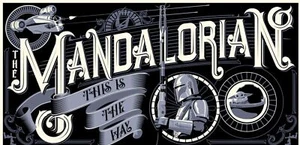 SDCC 2022 Star Wars The Mandalorian Grogu Yoda Steve Thomas Poster SIGNED Mondo - Picture 1 of 1