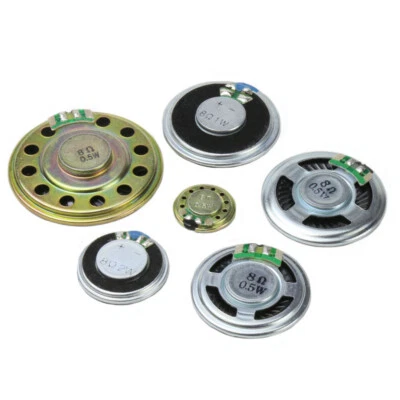 8 Ohm Small Speakers 0.25W/0.5/1/2W Round Loudspeakers Loudspeakers 20-50mm - Image 1 of 3