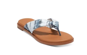 Sandalia plana Cole Haan para mujer Fiona tanga azul chino 9 240088 - Imagen 1 de 2