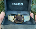 Seltene Rado Jubile Uhr 18K Halbgold 4 Diamanten Titanhartmetall Armband Schweiz